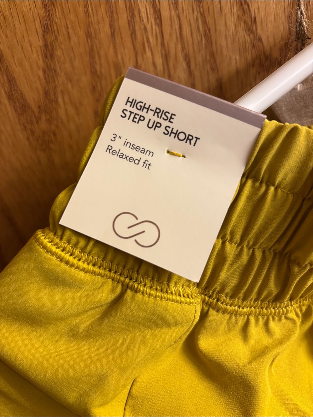 CALIA Women's Yellow Elastic-Waist Athletic Shorts